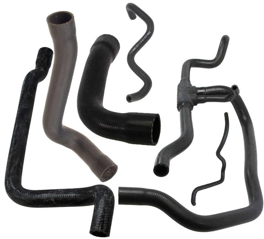 BMW Radiator Coolant Hose Kit (6 Pieces) 64211391387 - eEuroparts Kit 3084924KIT